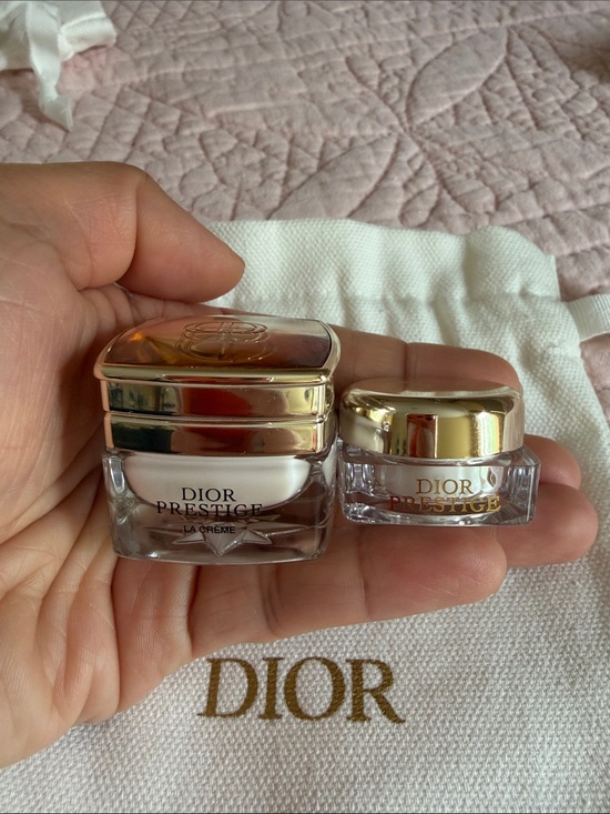 Dior Other - Dior Prestige La Crème Moisturizer - Gold and Clear Jars